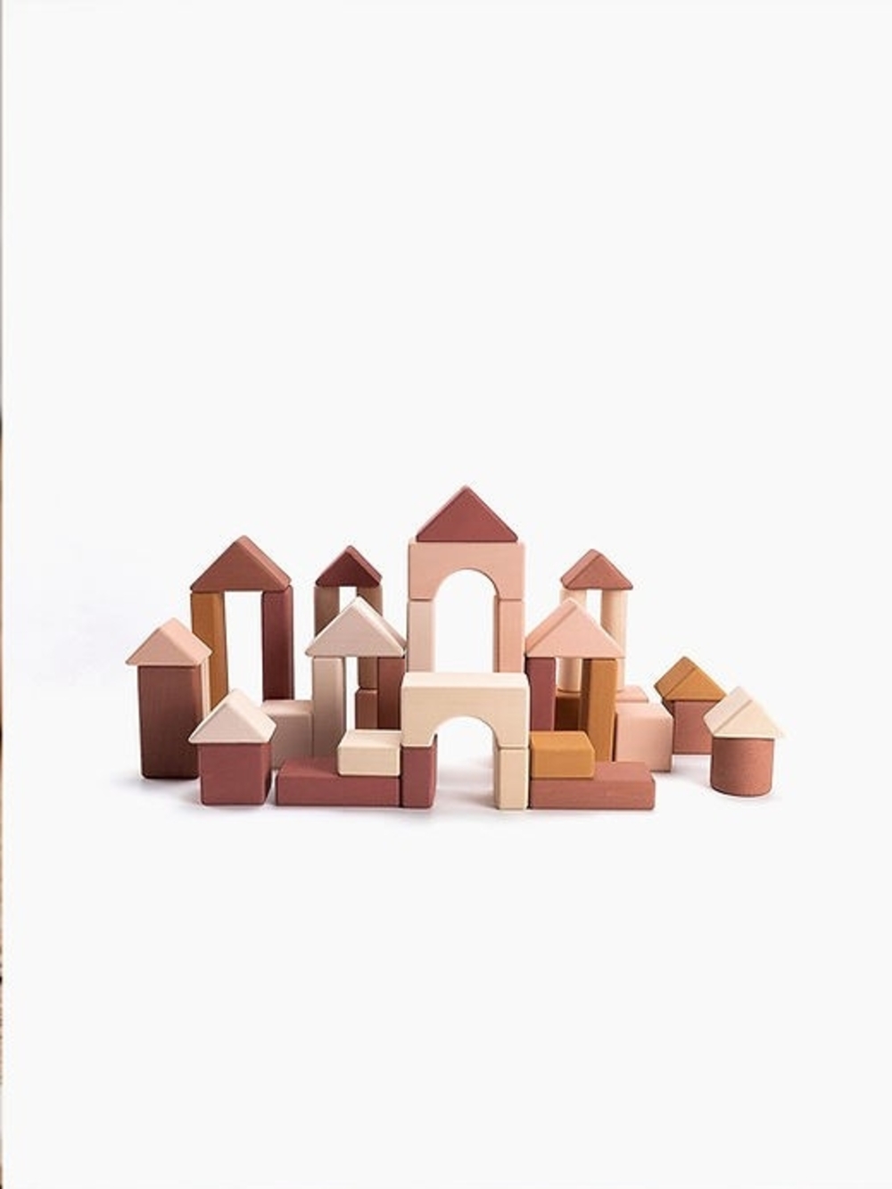 SABO concept Wooden Castle Building Blocks - Light Pink